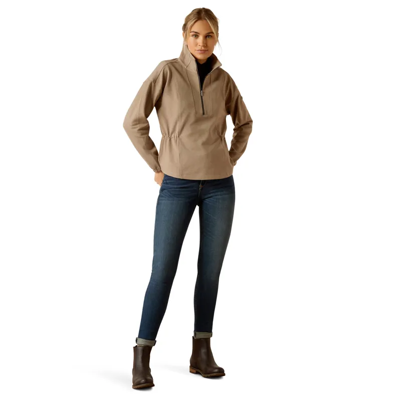 Ariat Ladies Ryeland 1/2 Zip Sweatshirt - Brindle-3