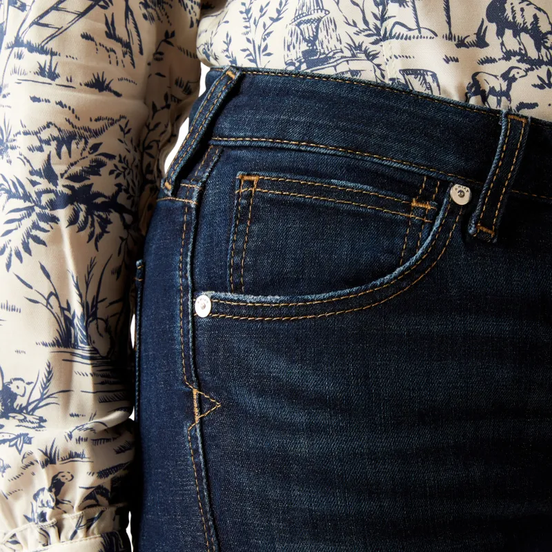 Ariat Ladies High Rise Bridle Skinny Jeans - Puerto Rico-3