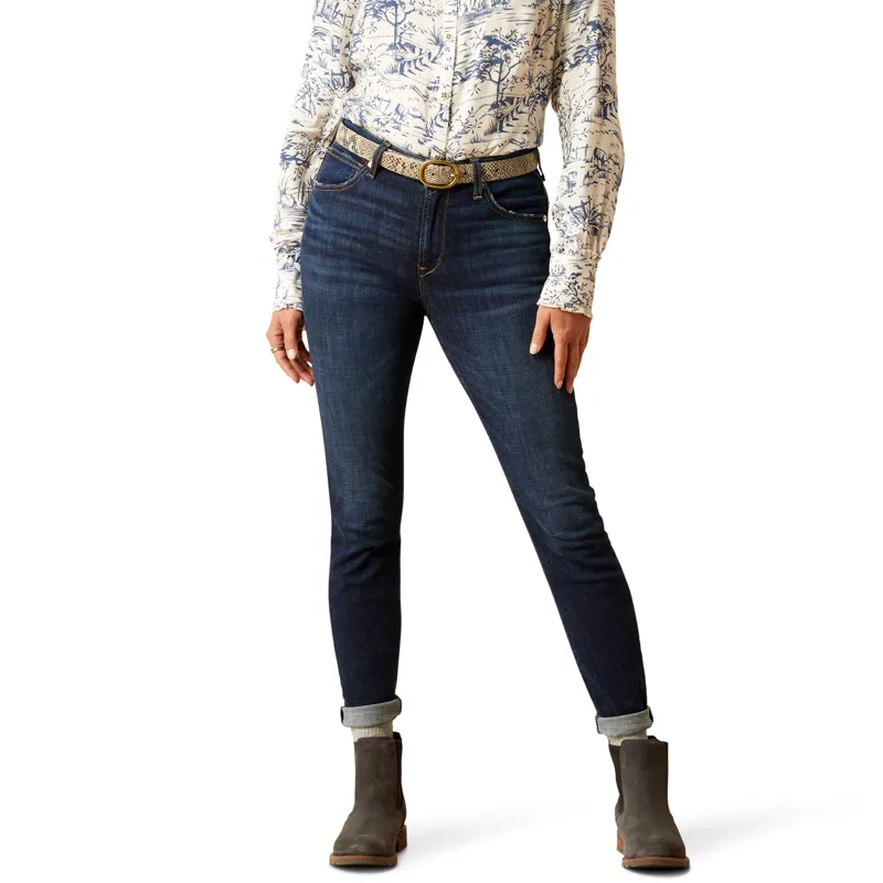 Ariat Ladies High Rise Bridle Skinny Jeans - Puerto Rico