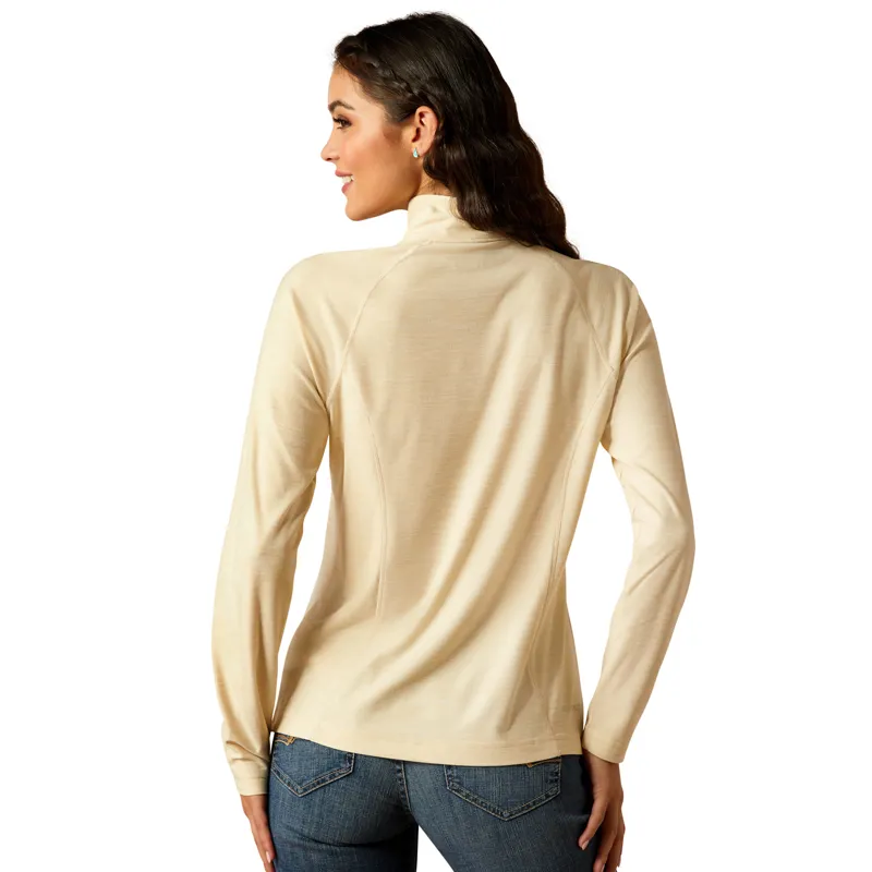 Ariat Ladies Laguna 2.0 1/4 Zip Top - Summer Sand-2
