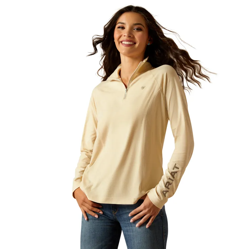 Ariat Ladies Laguna 2.0 1/4 Zip Top - Summer Sand