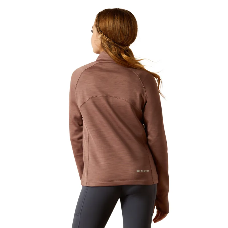 Ariat Youth Tek Team 1/2 Zip Sweatshirt - Twilight Mauve-1