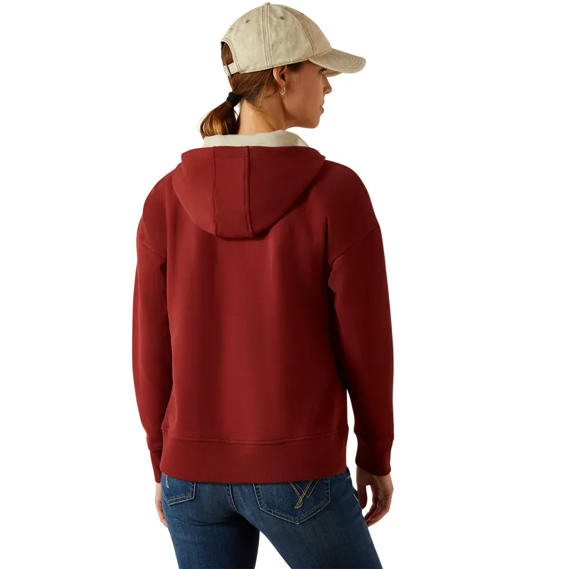 Ariat Ladies Rabere 2.0 Hoodie - Madder Brown-3