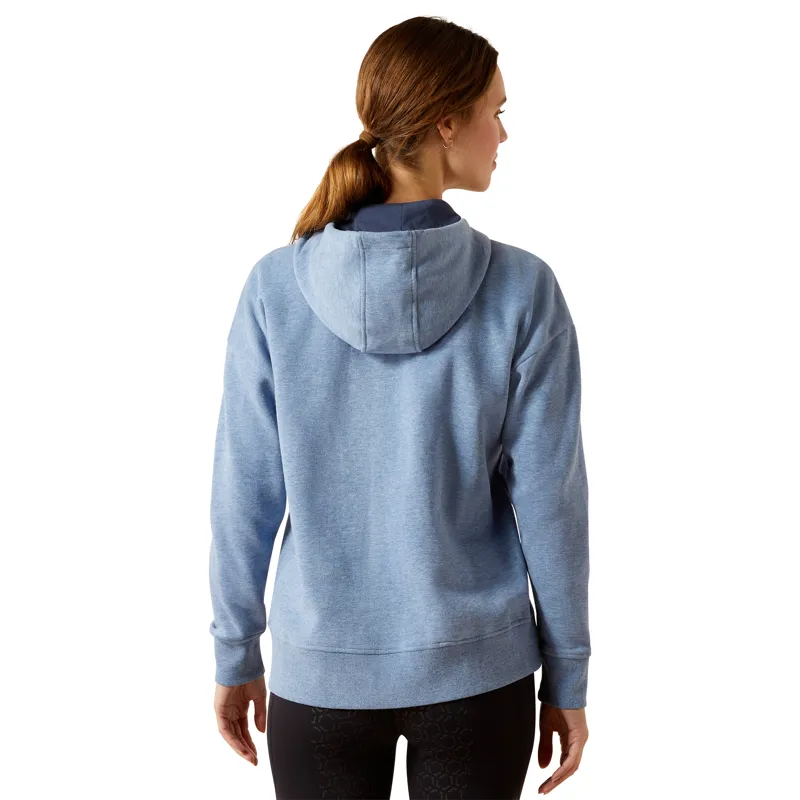 Ariat Ladies Rabere 2.0 Hoodie - China Blue Heather-3