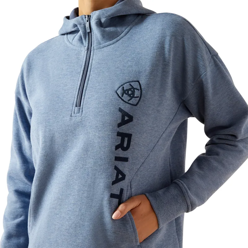 Ariat Ladies Rabere 2.0 Hoodie - China Blue Heather-2