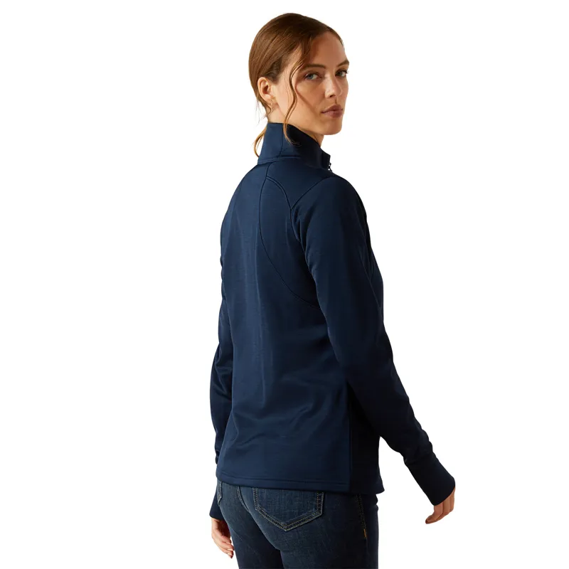 Ariat Ladies Team EQ 1/2 Zip Pullover - Navy-3