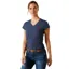 Ariat Ladies BV Logo Short Sleeve T-Shirt - Navy Heather