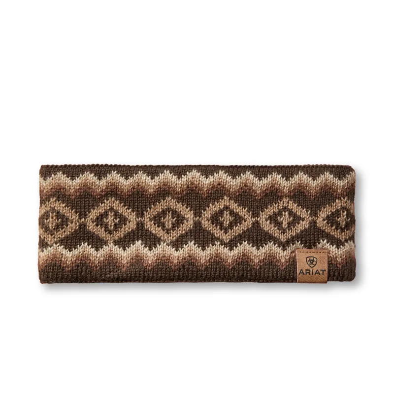 Ariat Ladies Bristol Headband - Chocolate Brown-1