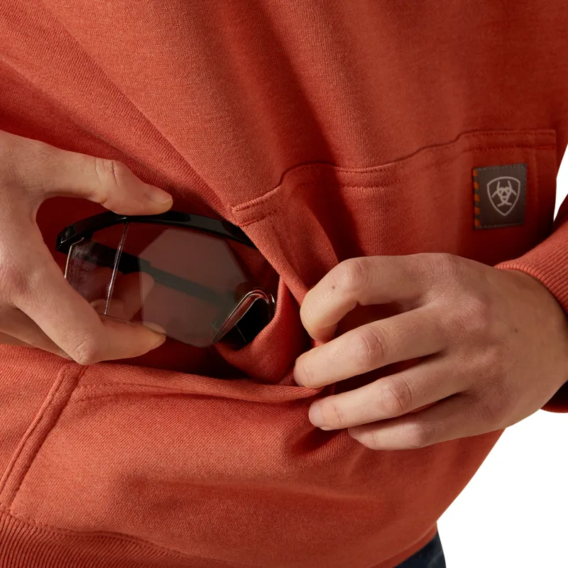 Ariat Ladies Rebar Graphic Hoodie - Aragon Heather/Cameo-2