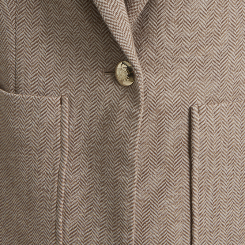 Joules Ladies Albury Jacket - Tan Brown-4