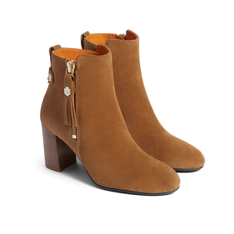 Fairfax and Favor Oakham Suede Tan Ankle Boot - Tan Suede