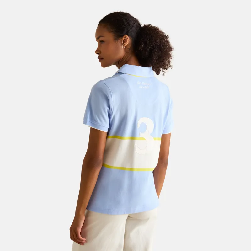 Joules Ladies Beaufort Polo Shirt - Blue-2