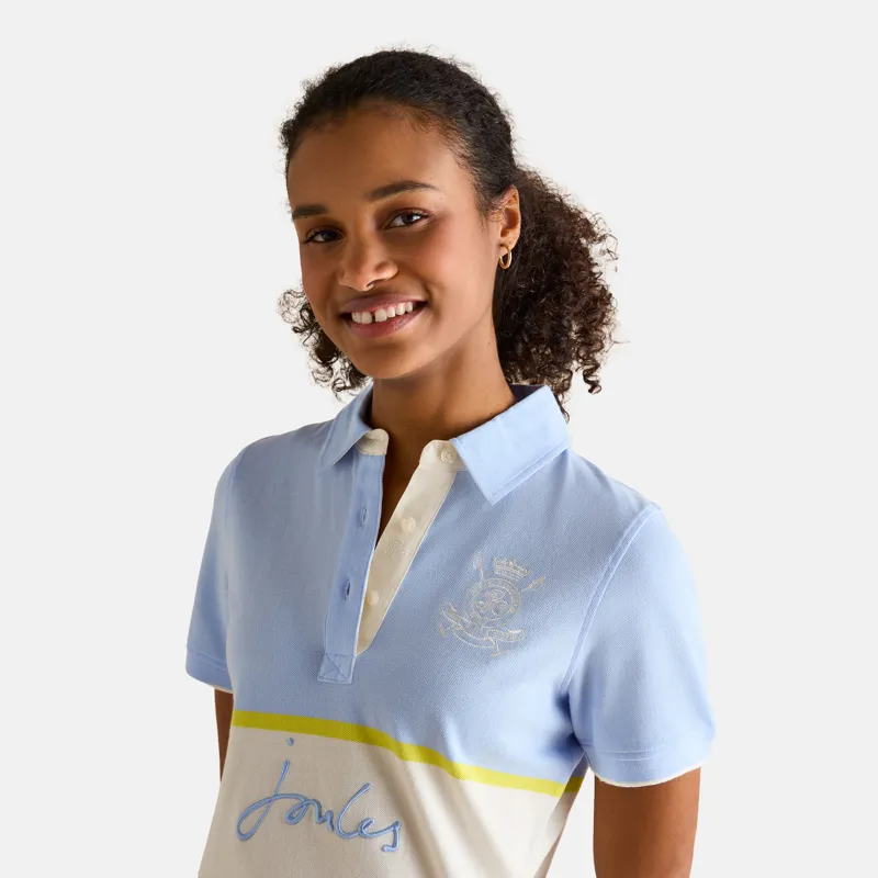 Joules Ladies Beaufort Polo Shirt - Blue-1