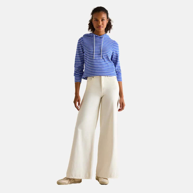 Joules Ladies Marlston Hoodie - Blue Stripe-3