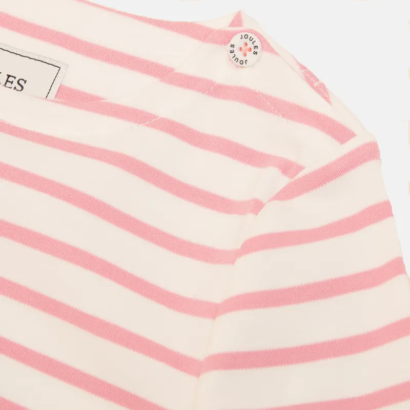 Joules Girls Harbour Long Sleeved Top - Pink-2