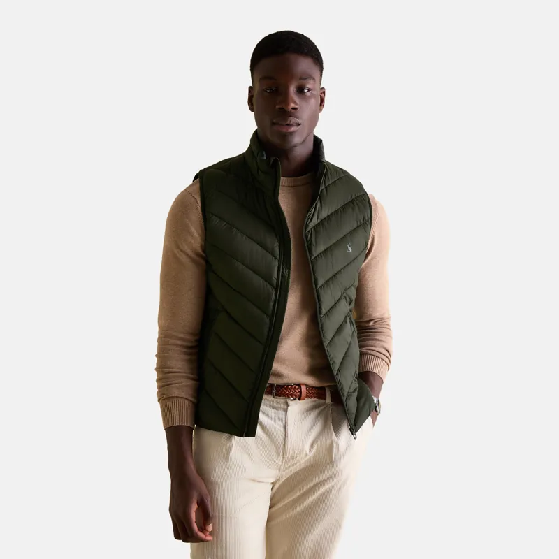 Joules Mens Garrett Showerproof Padded Gilet - Green-1