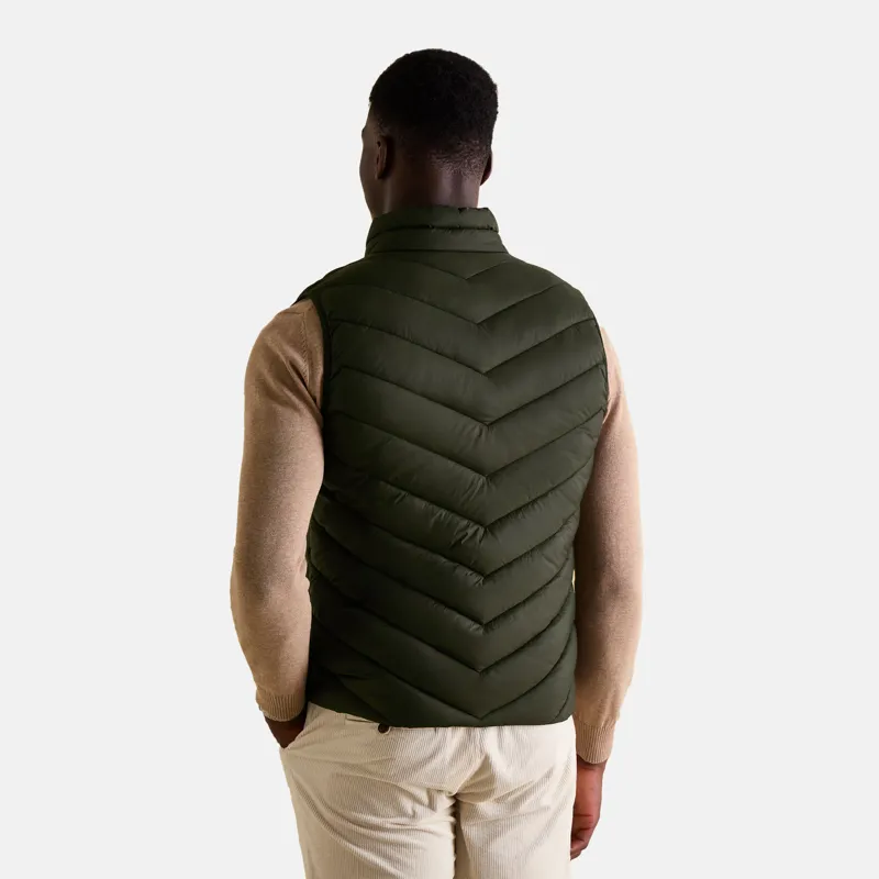 Joules Mens Garrett Showerproof Padded Gilet - Green-2