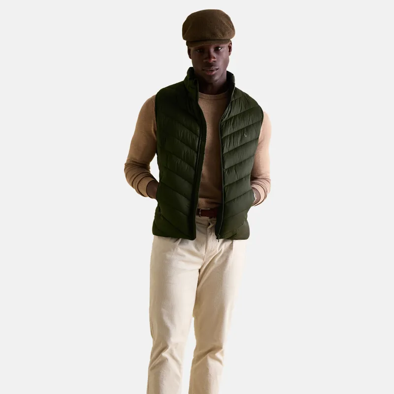 Joules Mens Garrett Showerproof Padded Gilet - Green-3