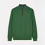 Joules Mens Hillside Quarter Zip Knitted Jumper - Green