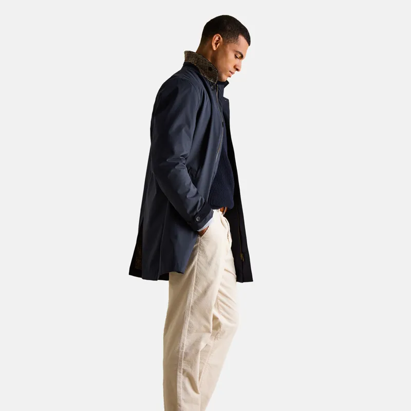 Joules Mens Sandford Waterproof Raincoat - Navy-4