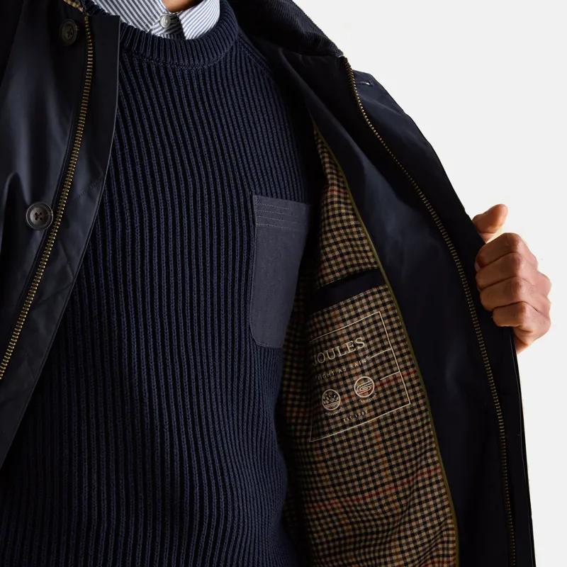 Joules Mens Sandford Waterproof Raincoat - Navy-3