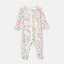 Joules Kids Razamataz Cotton Babygrow - Cream Horse Print