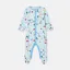 Joules Kids Razamataz Cotton Babygrow - Blue Farm Print