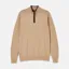 Joules Mens Hillside Quarter Zip Knitted Jumper - Oatmeal