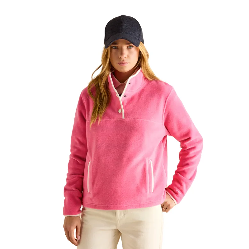 Joules Ladies Lulworth Funnel Neck Fleece - Pink-1
