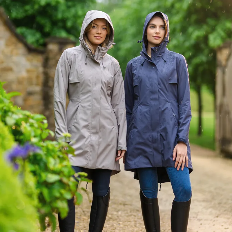 LeMieux Grace Long Rain Jacket - Pecan-6