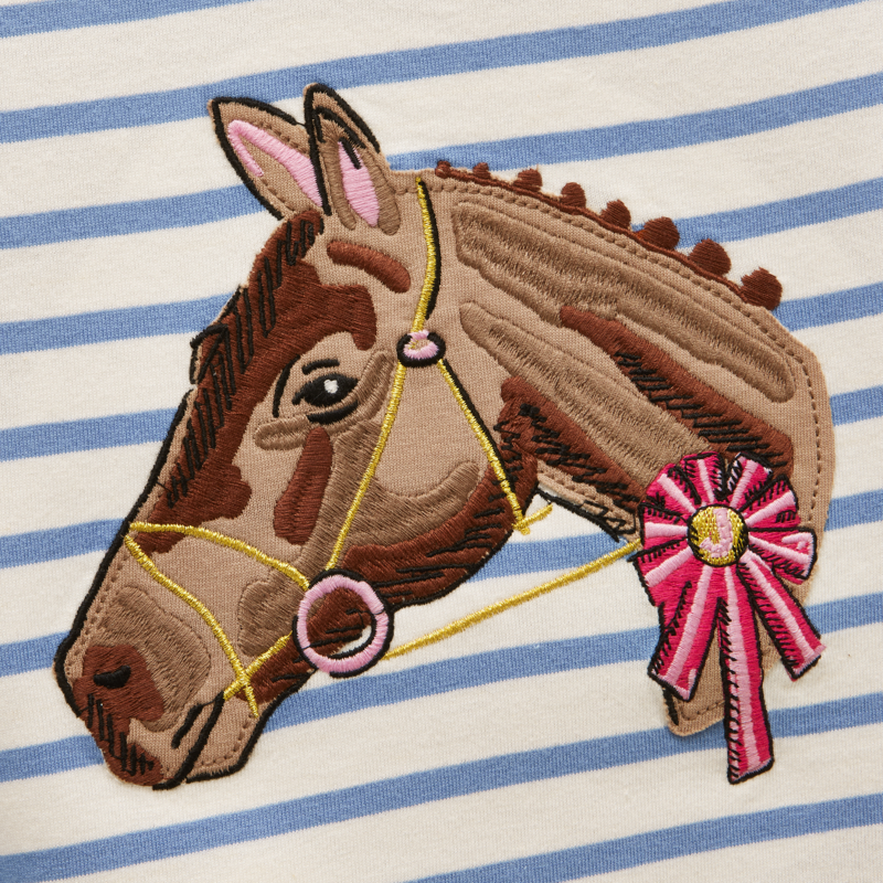 Joules Kids Astra T-Shirt - Blue Horse-3