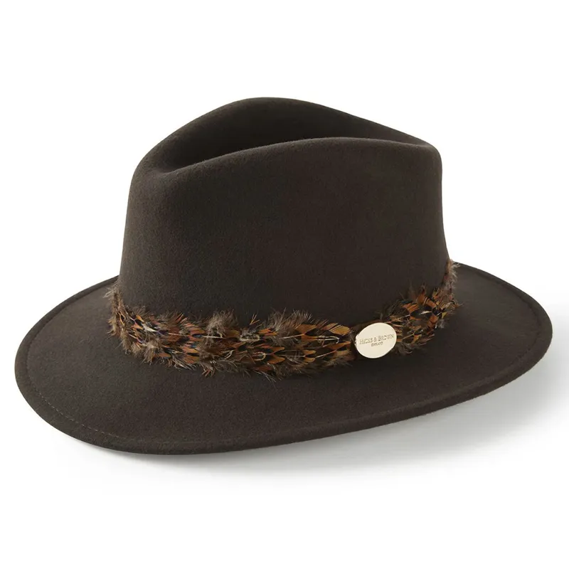 Hicks and Brown The Suffolk Fedora  - Dark Brown