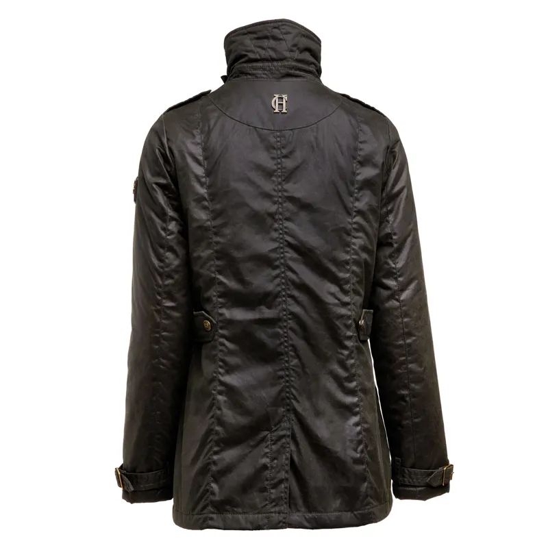 Holland Cooper Wax Artillery Jacket - Dark Olive-2