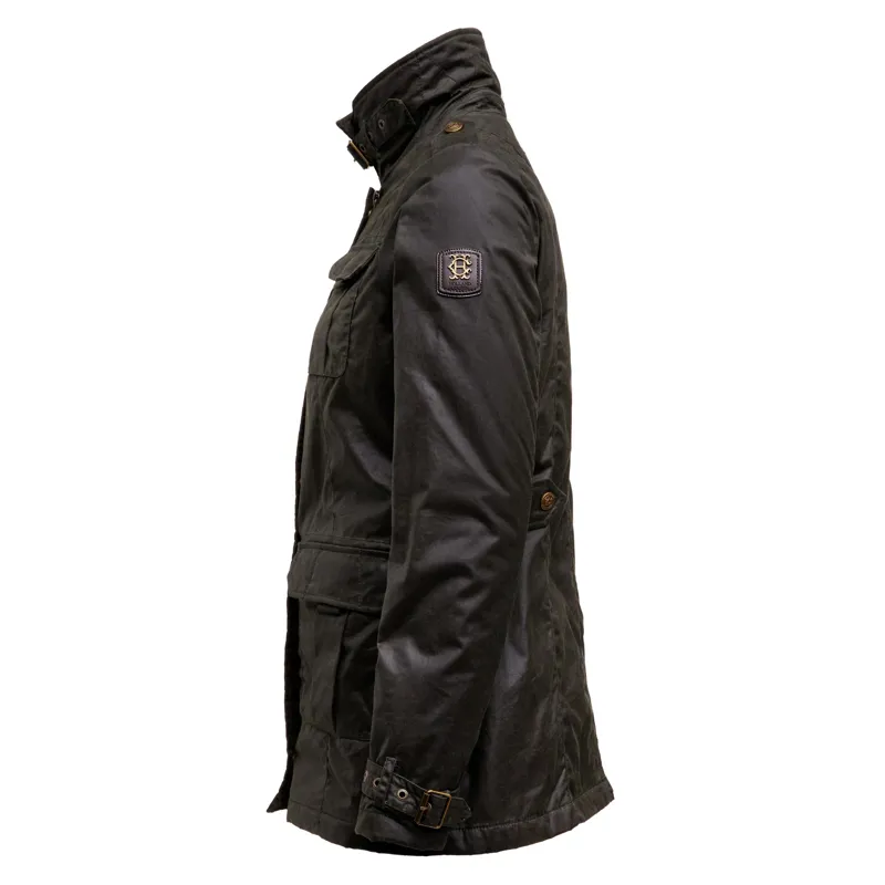 Holland Cooper Wax Artillery Jacket - Dark Olive-1