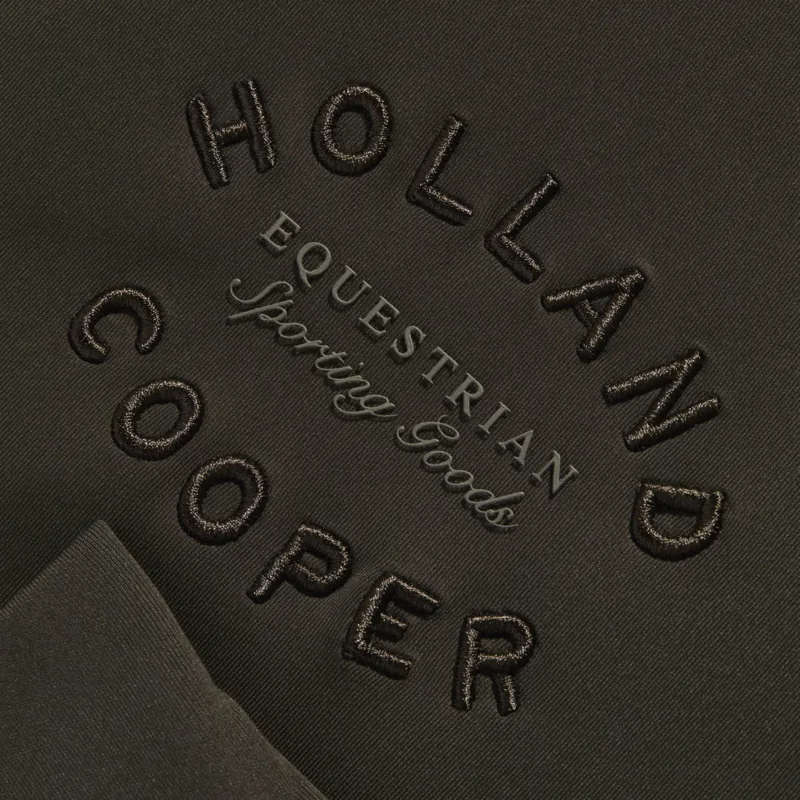 Holland Cooper Training Zip Through Sweat - Dark Olive-1