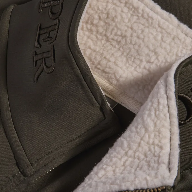 Holland Cooper Training Zip Through Sweat - Dark Olive-2