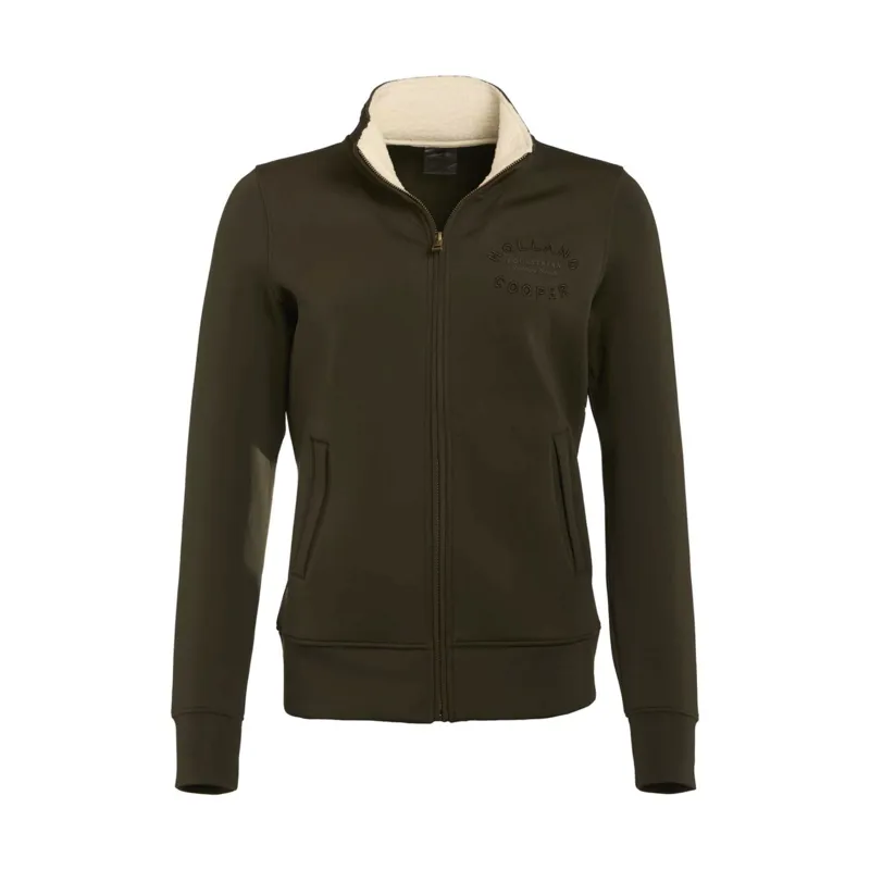 Holland Cooper Training Zip Through Sweat - Dark Olive