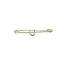 Equetech Traditional Horseshoe Stock Pin - Gold
