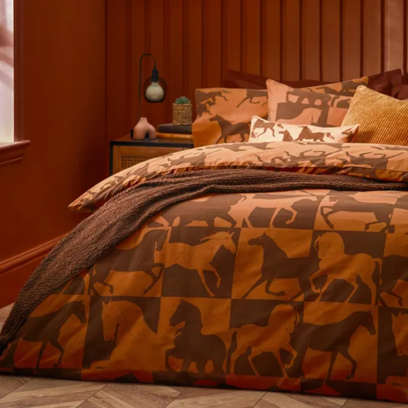 Furn Herve Reversible Duvet Set  - Tan-2