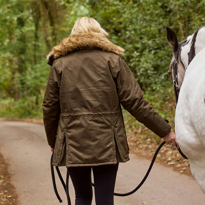 Hunter Outdoor Ladies Gamekeeper Jacket - Dark Olive-4