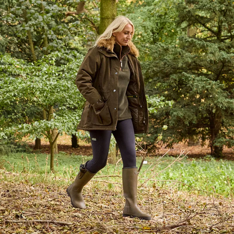 Hunter Outdoor Ladies Gamekeeper Jacket - Dark Olive-7