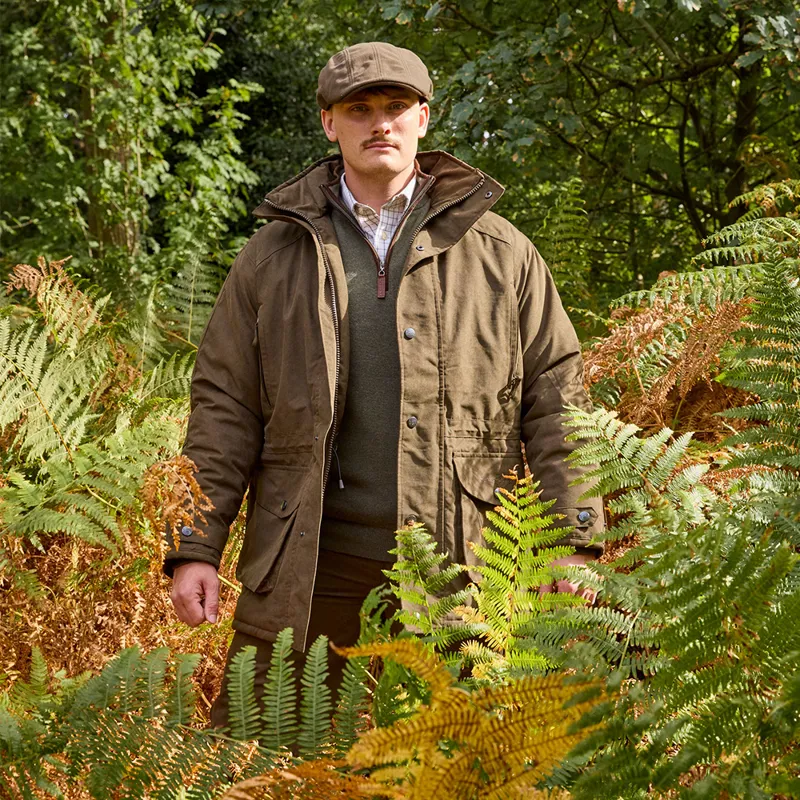 Hunter Outdoor Mens Gamekeeper Jacket - Dark Olive-4