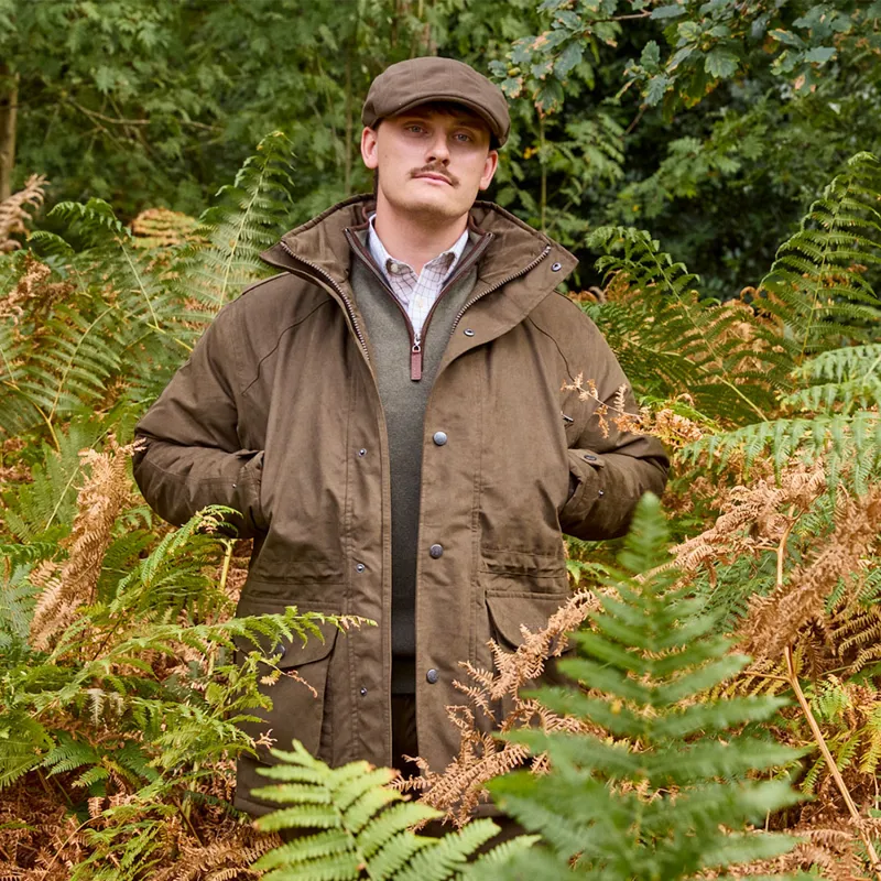 Hunter Outdoor Mens Gamekeeper Jacket - Dark Olive-6