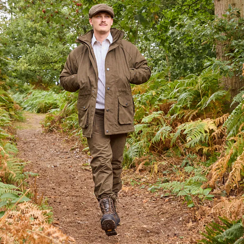 Hunter Outdoor Mens Gamekeeper Jacket - Dark Olive-5