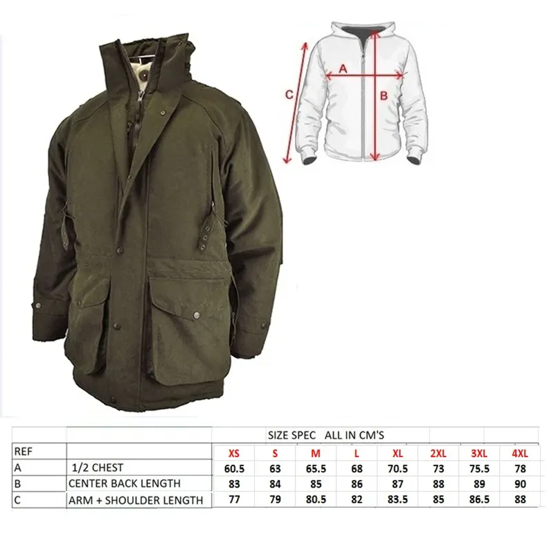 Hunter Outdoor Mens Gamekeeper Jacket - Dark Olive-7