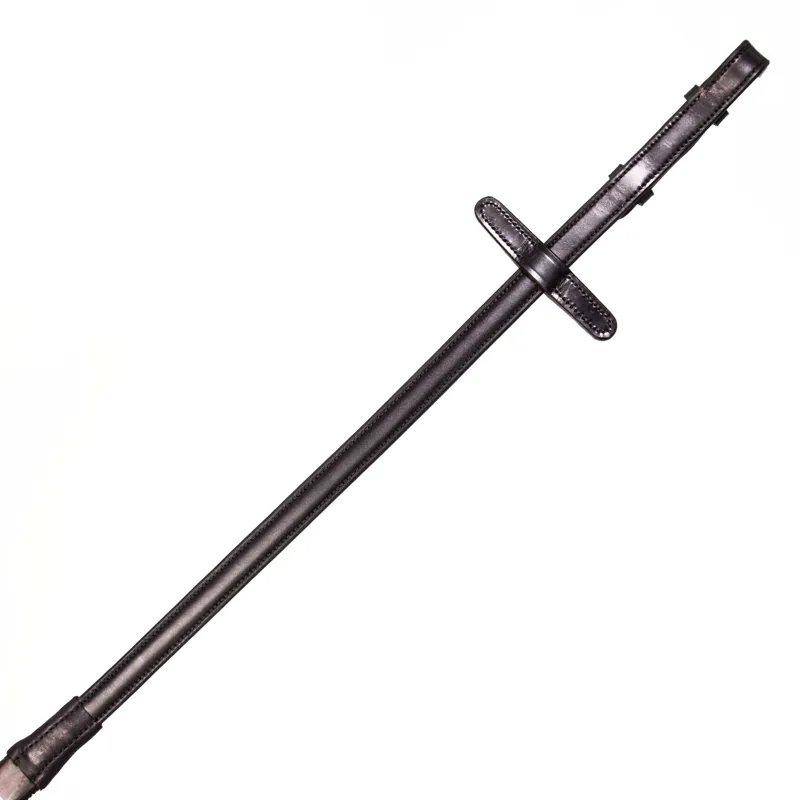 Henry James Saddlery Bio Grip Hybrid Rubber Reins - Black-1