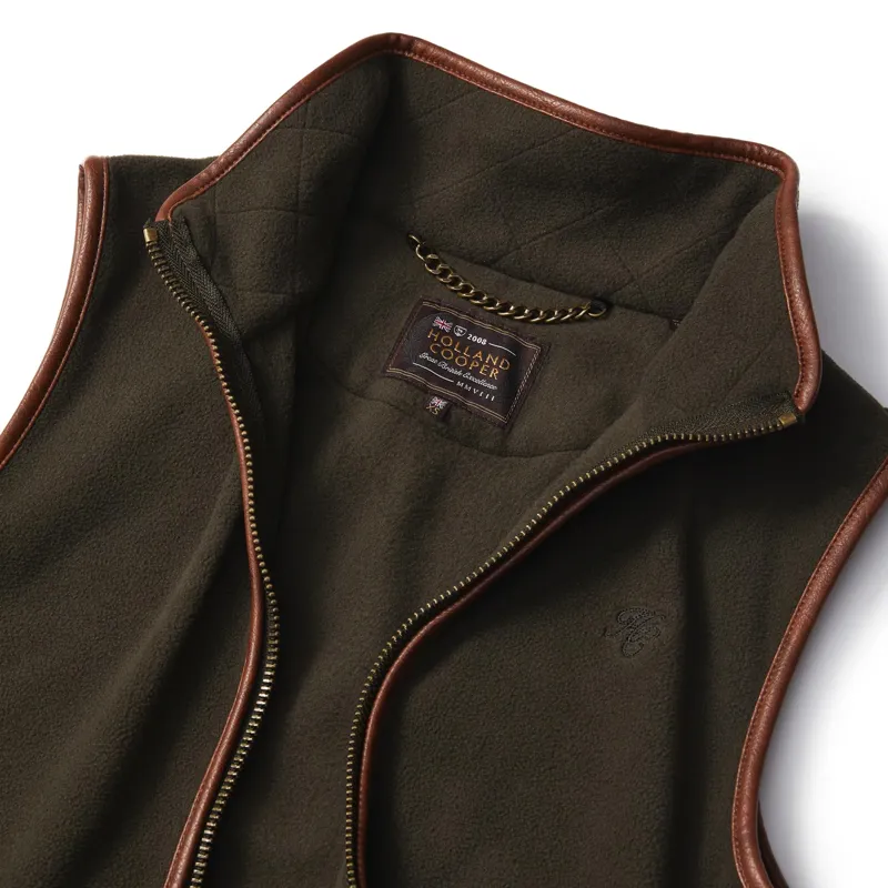Holland Cooper Country Fleece Gilet - Khaki-4