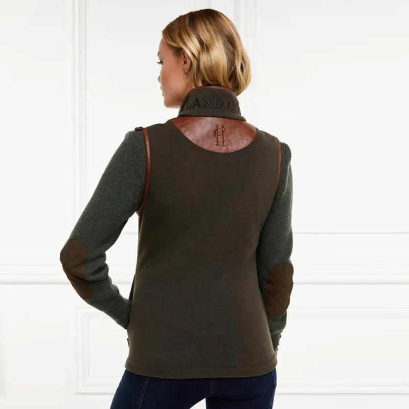 Holland Cooper Country Fleece Gilet - Khaki-2