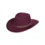 Hoggs of Fife Perth Crushable Felt Hat - Merlot