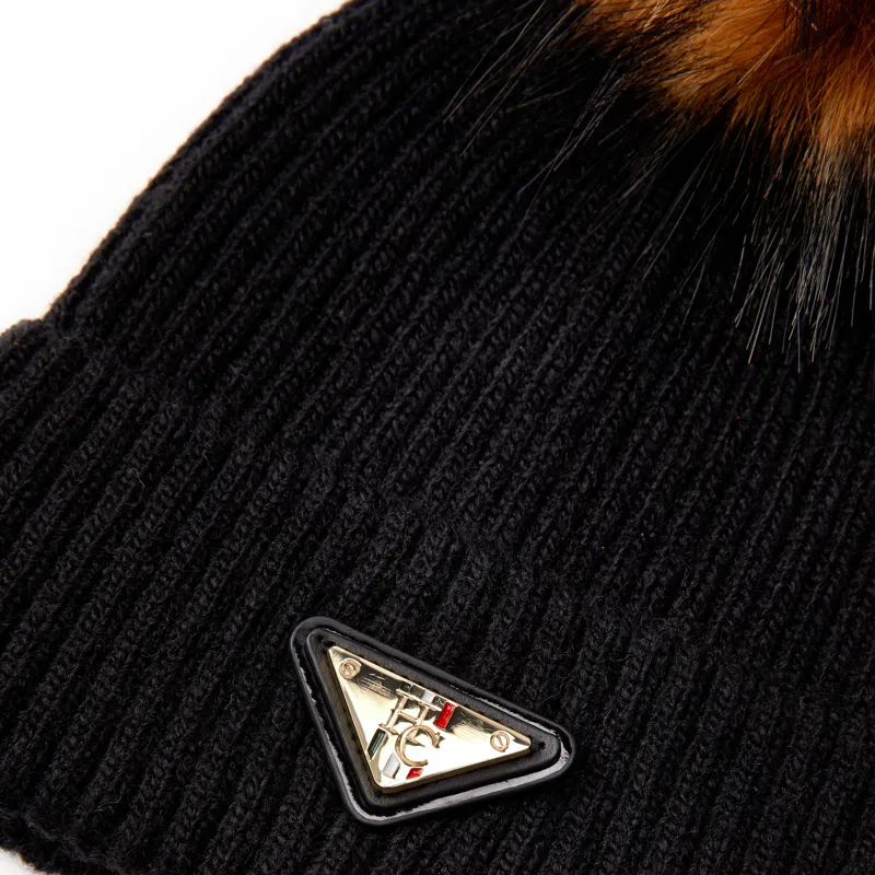 Holland Cooper Burghley Bobble Hat - Black-2